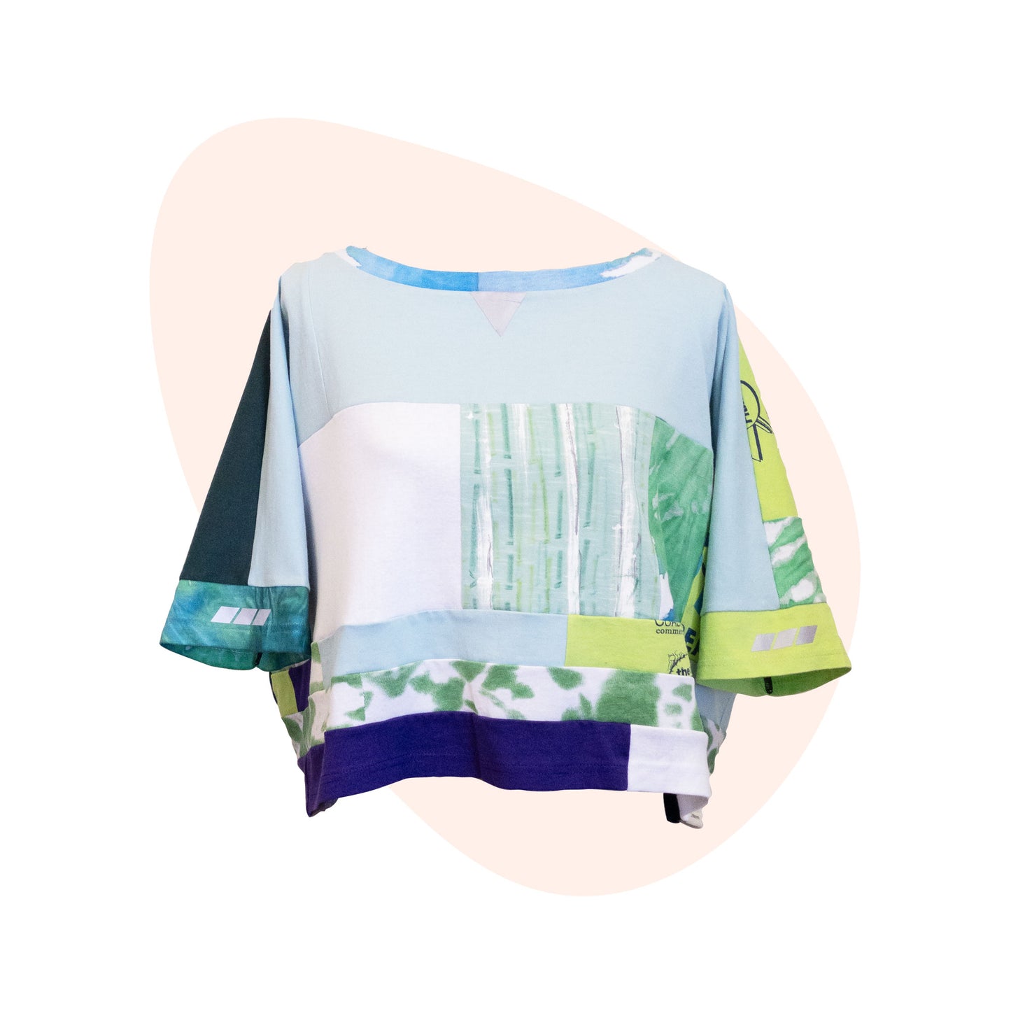 Soar Patchwork #8 - Green / Teal / Purple - One Size