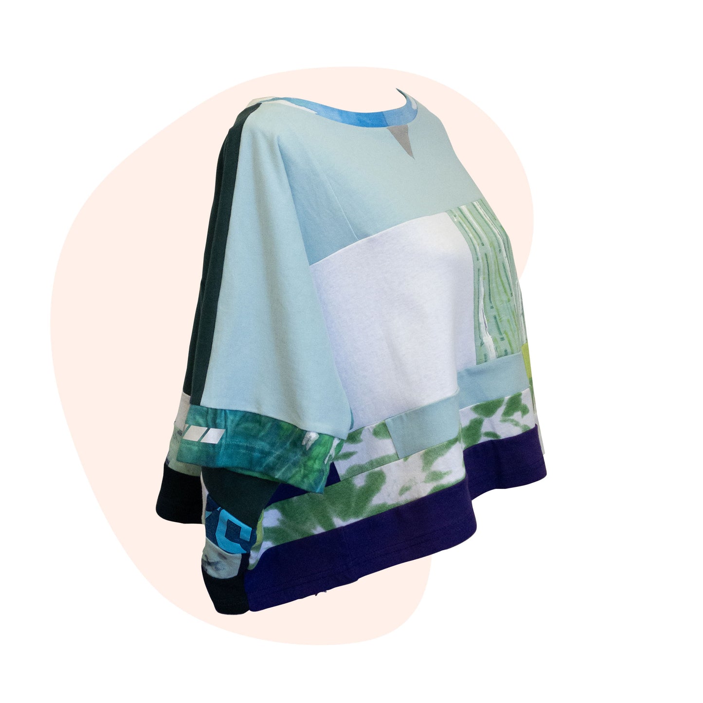 Soar Patchwork #8 - Green / Teal / Purple - One Size