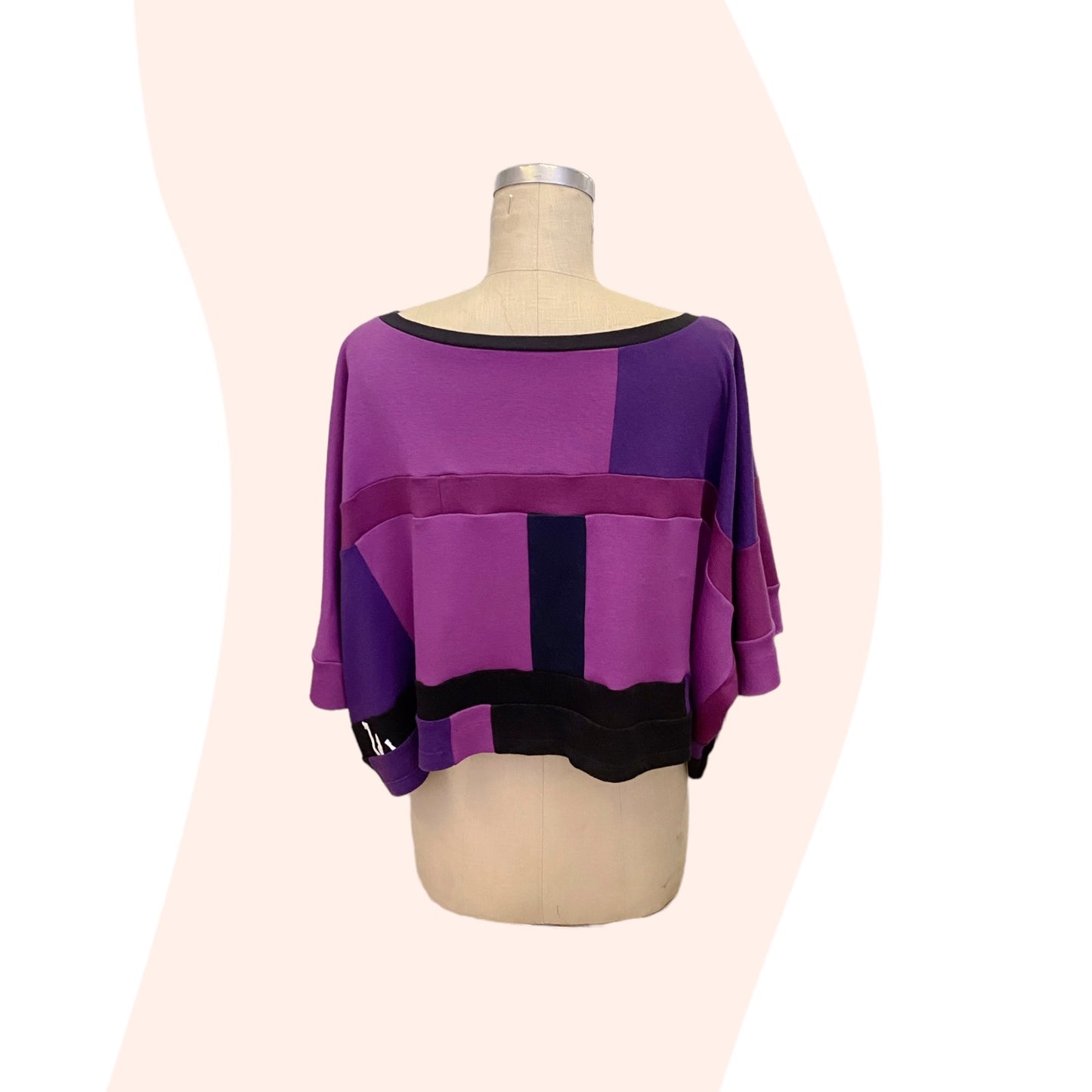 Patchwork Shirt #22 - Purple / Magenta - Size inclusive