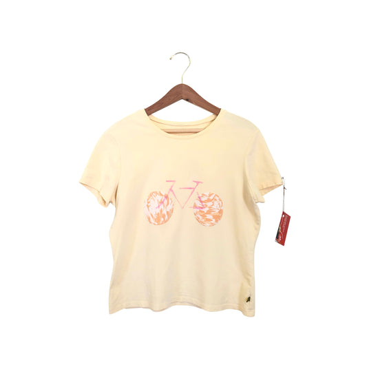 Appliqué Shirt - Pastel Yellow - Size M