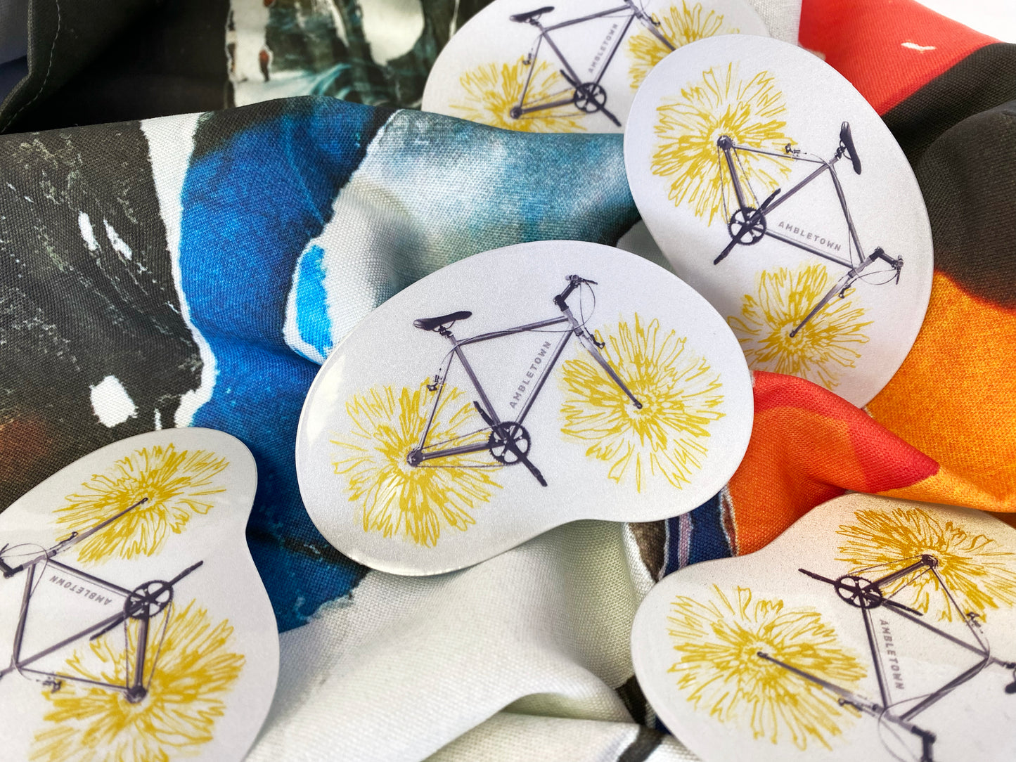 "Flower Bike" Reflective Sticker