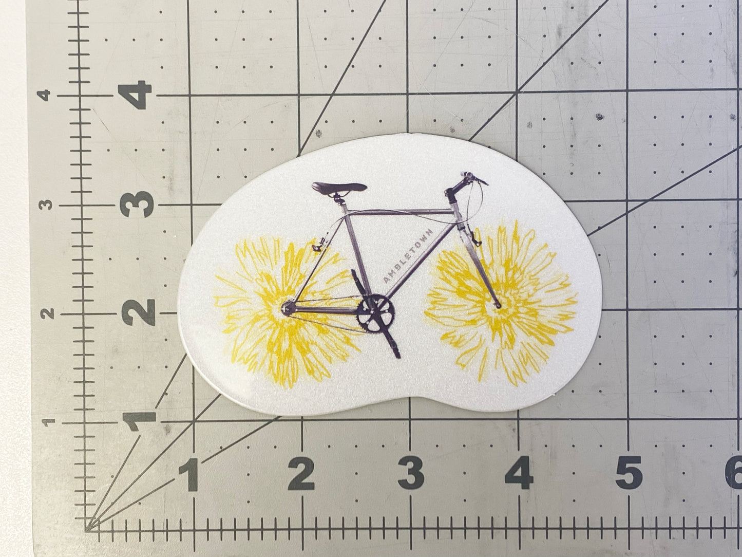 "Flower Bike" Reflective Sticker