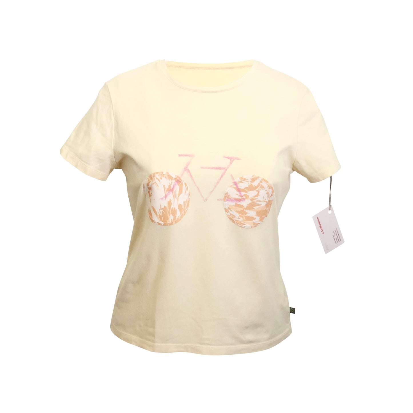 Appliqué Shirt - Pastel Yellow - Size M