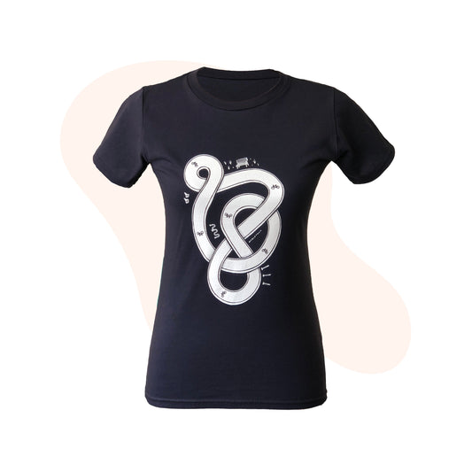 'Meander' Organic Cotton Womens Tee - MADE TO ORDER
